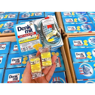 Viên tẩy rửa máy giặt  Denkmit Viên chống cặn vôi - chống bụi bẩn Bảo vệ cặn vôi đáng tin cậy cho máy và đồ giặt - 60v