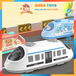 Đồ chơi đoàn tàu siêu tốc chạy đà anna toys tàu hỏa chạy cót hai chiều đáng yêu tàu siêu tốc hai đầu quà tặng cho bé