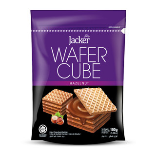 Bánh Xốp Vuông Jacker Hạnh Nhân Malaysia Jacker Wafer Cube Hazelnut