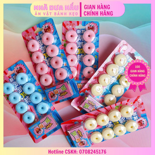 Kẹo thổi sáo vị trái cây vỉ 8 viên kèm kẹo nổ xinqiba 19gam