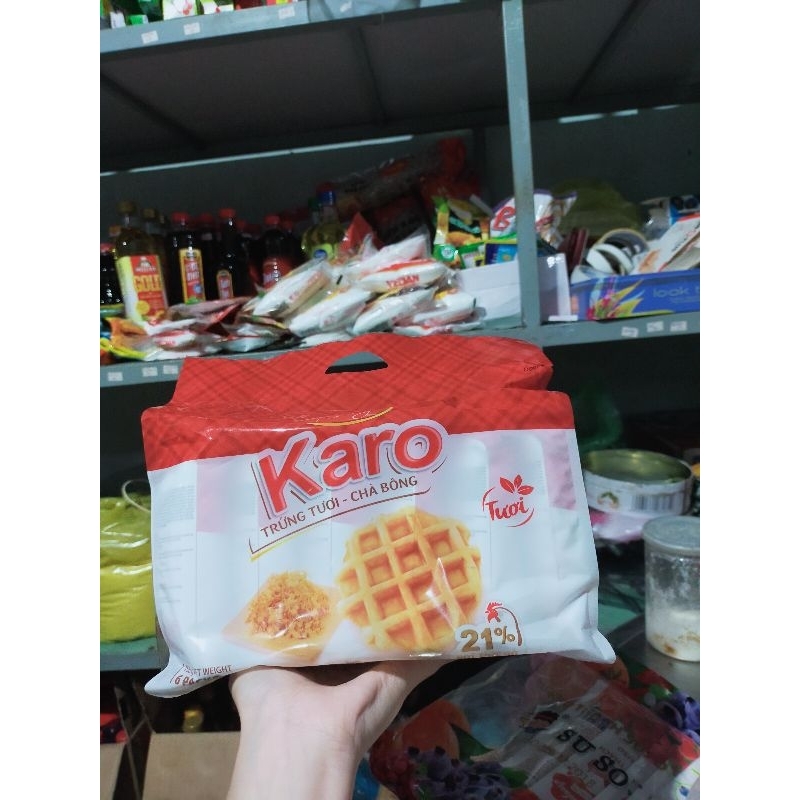 Bánh Karo trứng tươi chà bông