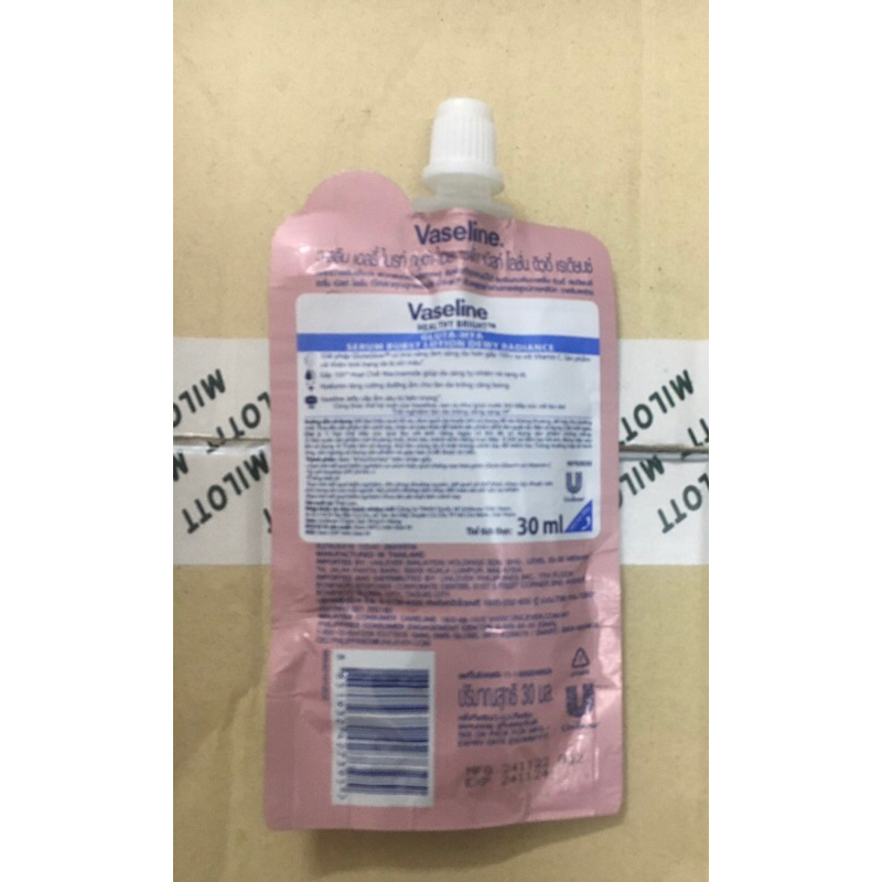 Serum dưỡng thể vaseline sáng da ban đêm 30ml