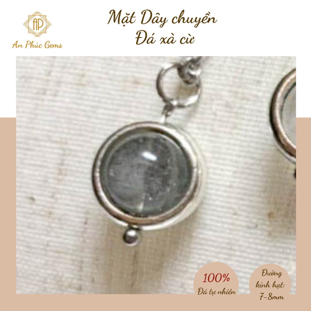 Mặt Dây Chuyền Đá Phong Thuỷ An Phúc Gems Mẫu Có Khung
