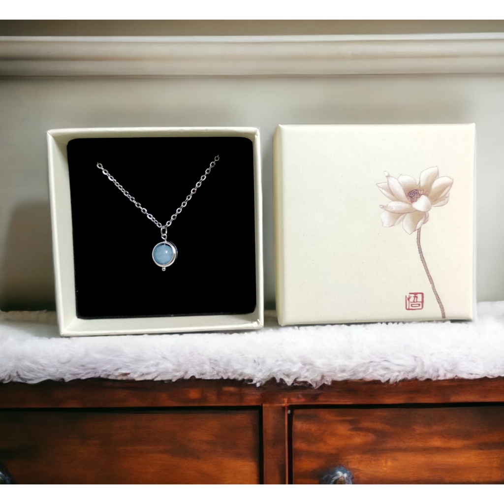 Mặt Dây Chuyền Đá Phong Thuỷ An Phúc Gems Mẫu Có Khung