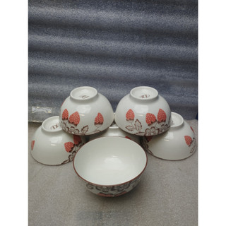 1 chén ăn cơm sứ hoa văn 4D 11 cm