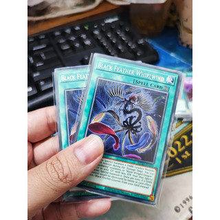 1 lá thẻ bài black feather whirlwind - mp23-en195 - common 1st edition