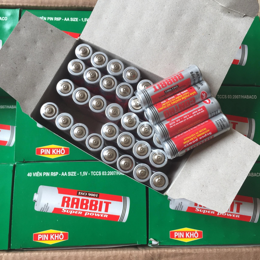 Pin con thỏ AA 1,5v 5cm