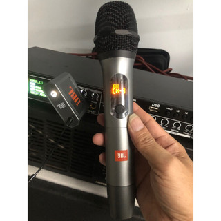 Micro không dây JBL Wireless (Mic hát rất nhẹ, sóng mạnh, chống hú rít, dùng cho loa kéo, loa Bluetooth, Ampli, Mixer)