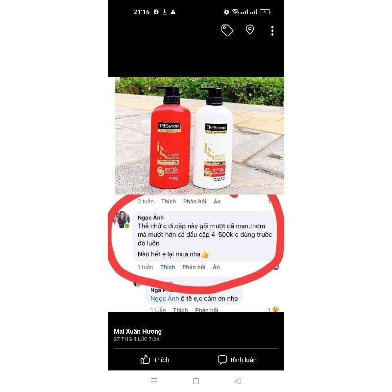 DẦU GỘI XẢ TRESEMME THÁI