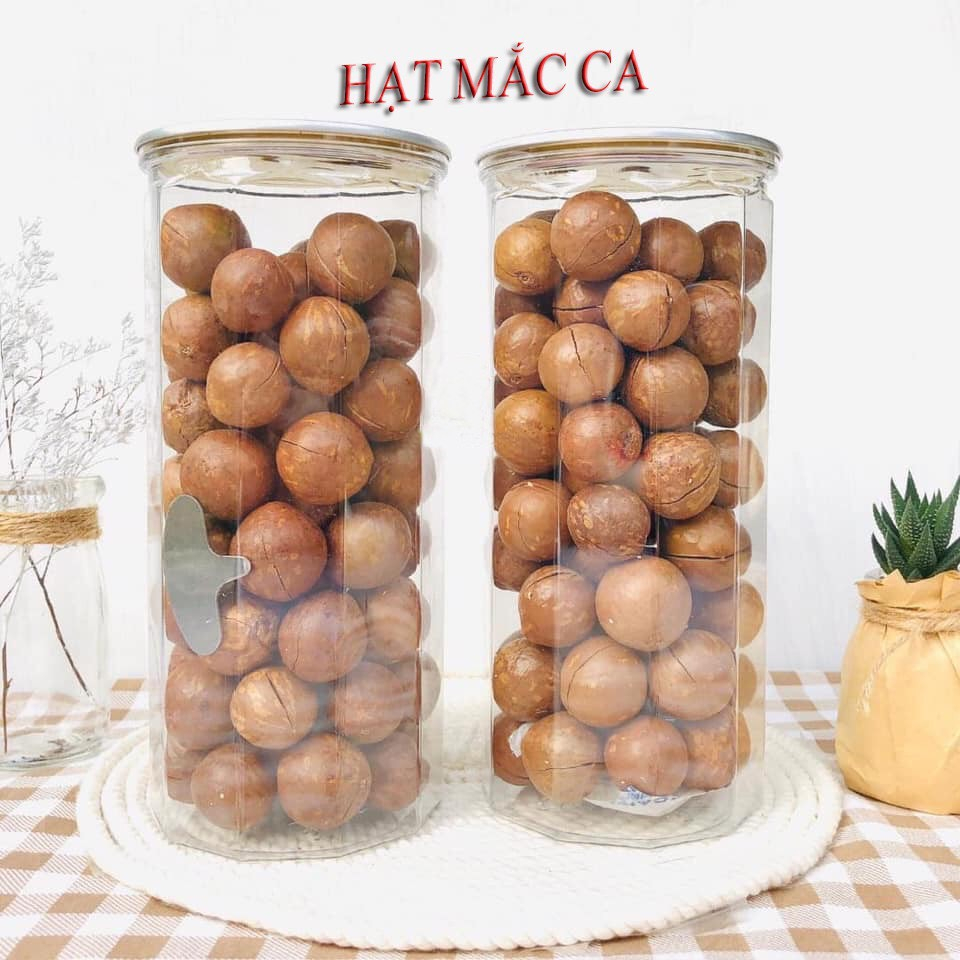 Hạt Macca Nứt Vỏ Đăk Lăk Sấy Lạnh Nhiều Dinh Dưỡng Size Đại Hũ 500Gr