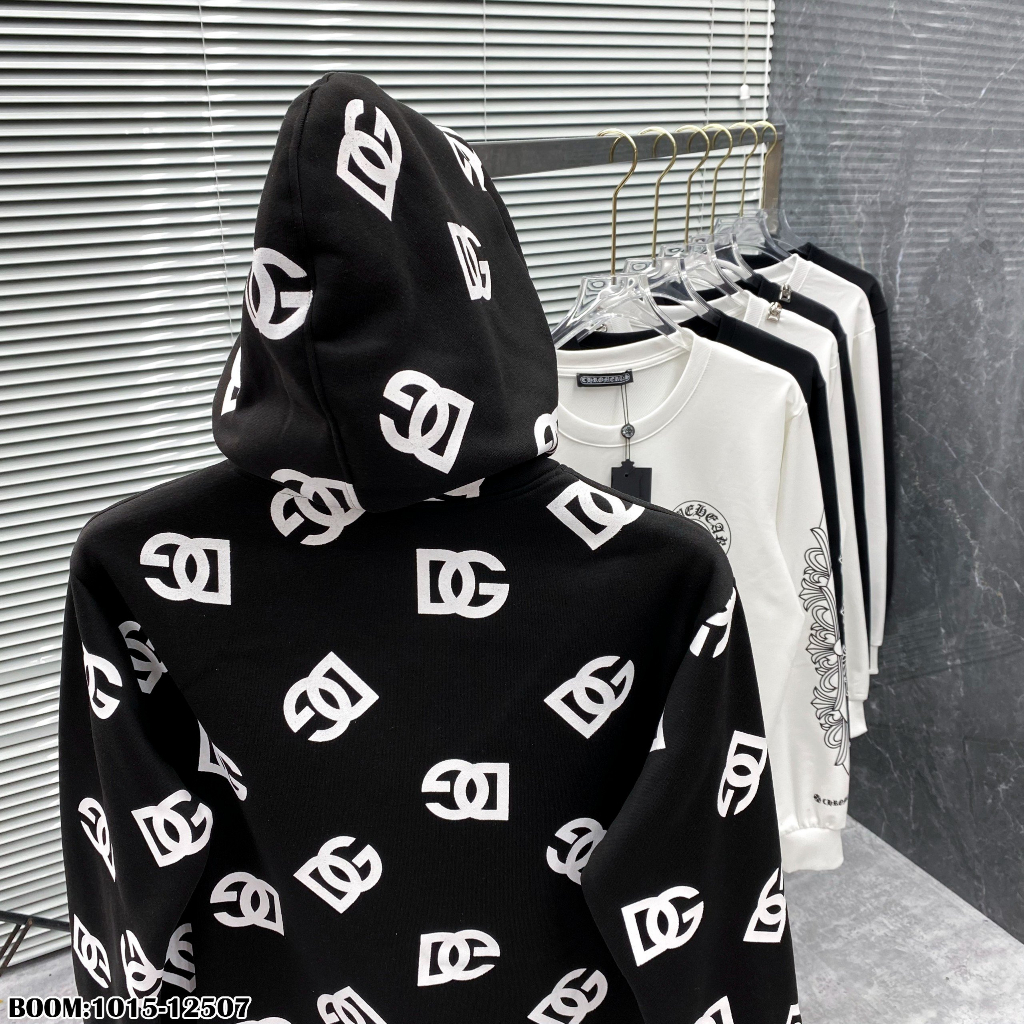 🔥Hot🔥Áo hoodie DG họa tiết logo thiết kế hot trend Nam nữ New 2023