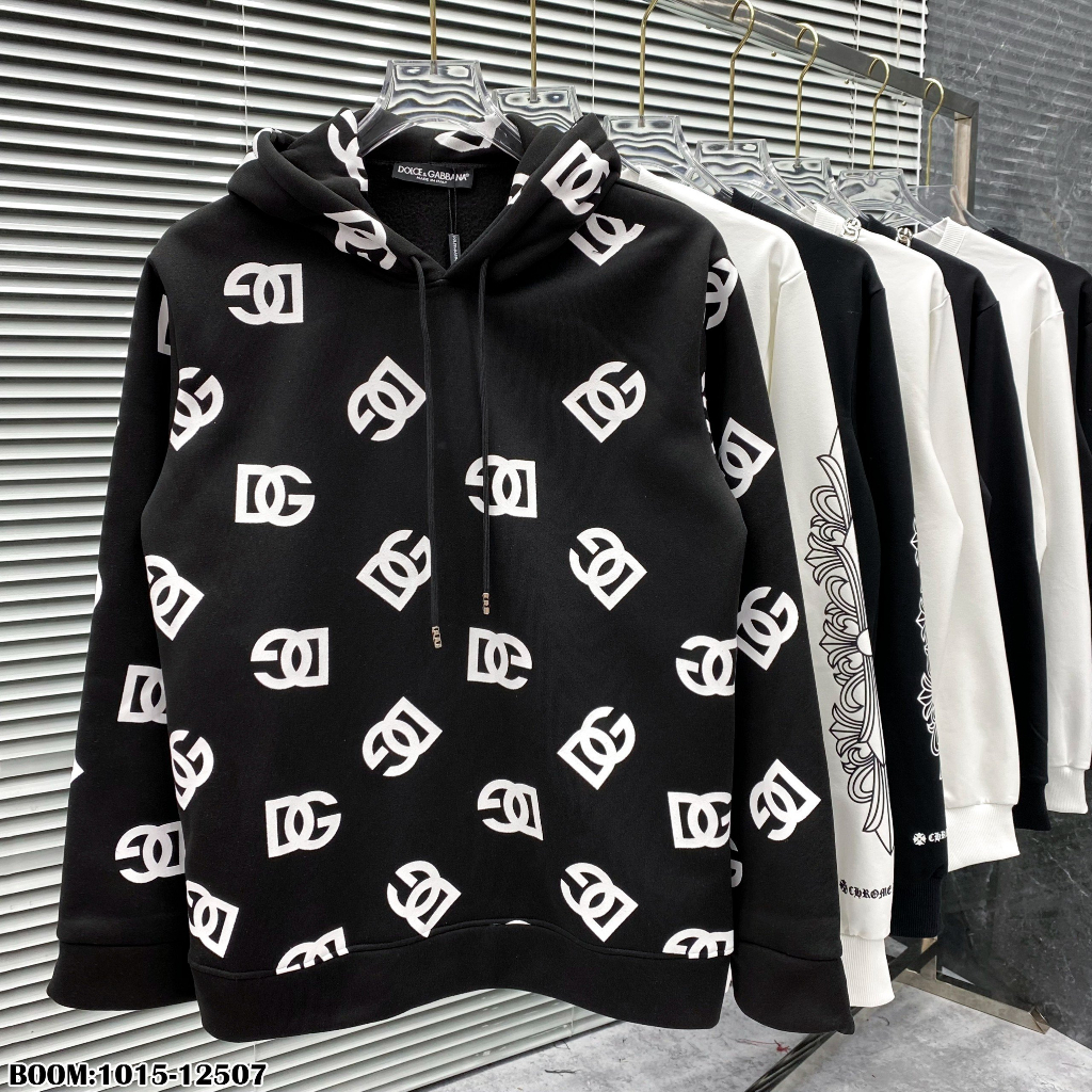 🔥Hot🔥Áo hoodie DG họa tiết logo thiết kế hot trend Nam nữ New 2023
