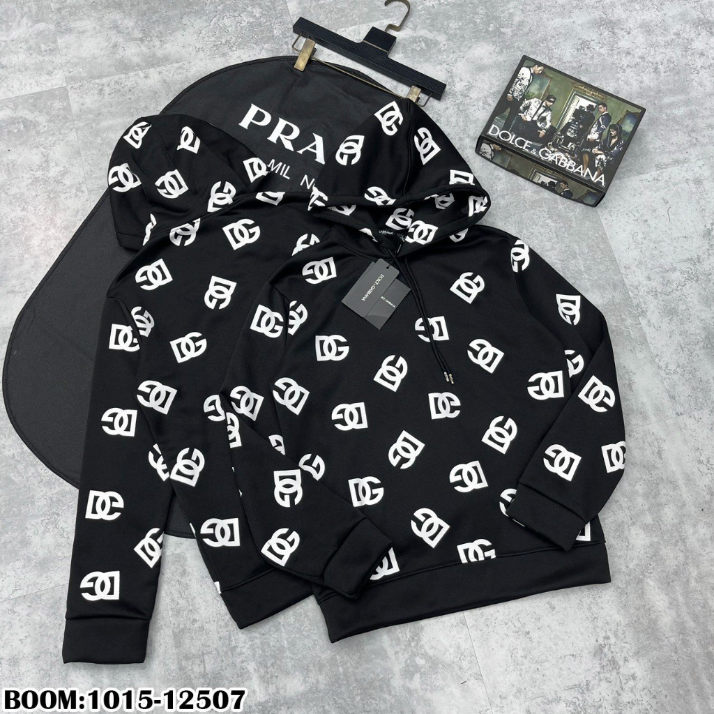 🔥Hot🔥Áo hoodie DG họa tiết logo thiết kế hot trend Nam nữ New 2023