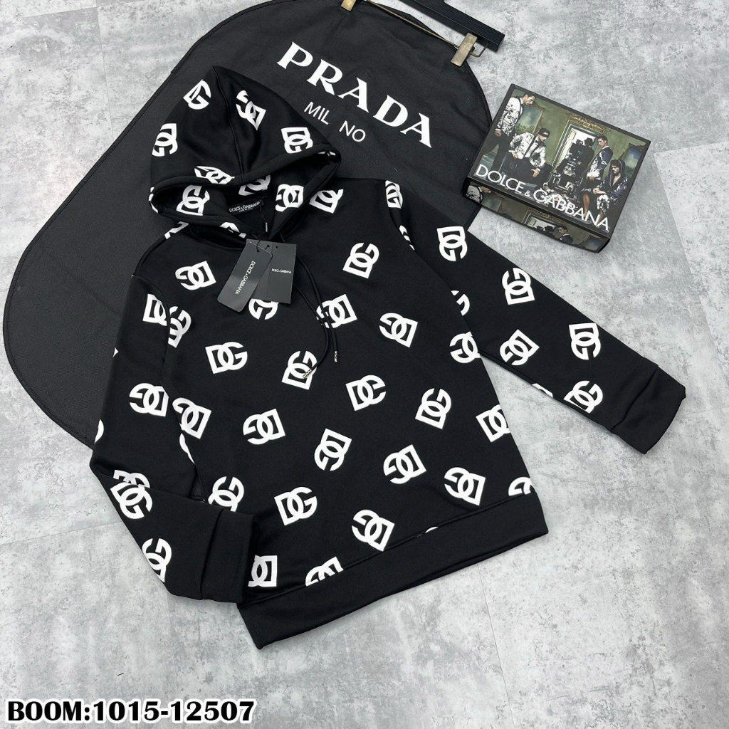 🔥Hot🔥Áo hoodie DG họa tiết logo thiết kế hot trend Nam nữ New 2023