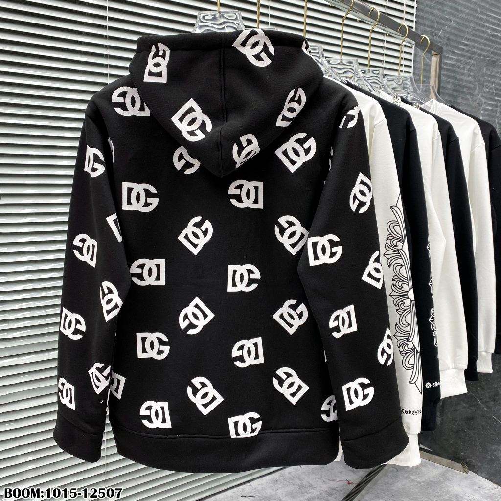 🔥Hot🔥Áo hoodie DG họa tiết logo thiết kế hot trend Nam nữ New 2023