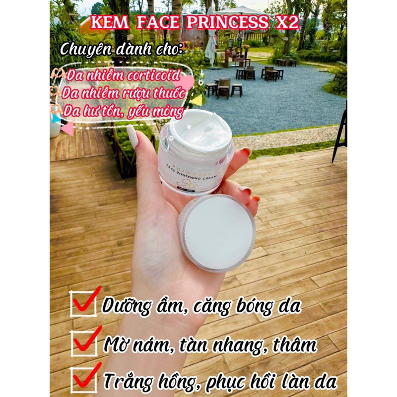 KEM PRINCESS X2 mẫu mới trắng da sáng mịn