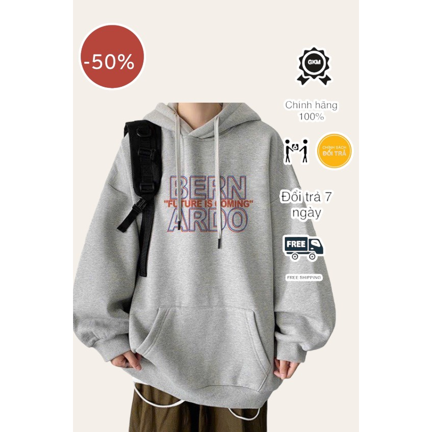 Áo hoodie nam nữ kiểu dáng hàn quốc vải dày dặn GKM