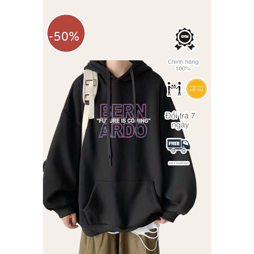 Áo hoodie nam nữ kiểu dáng hàn quốc vải dày dặn GKM