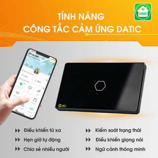Công Tắc Cảm Ứng Datic – 1 Nút