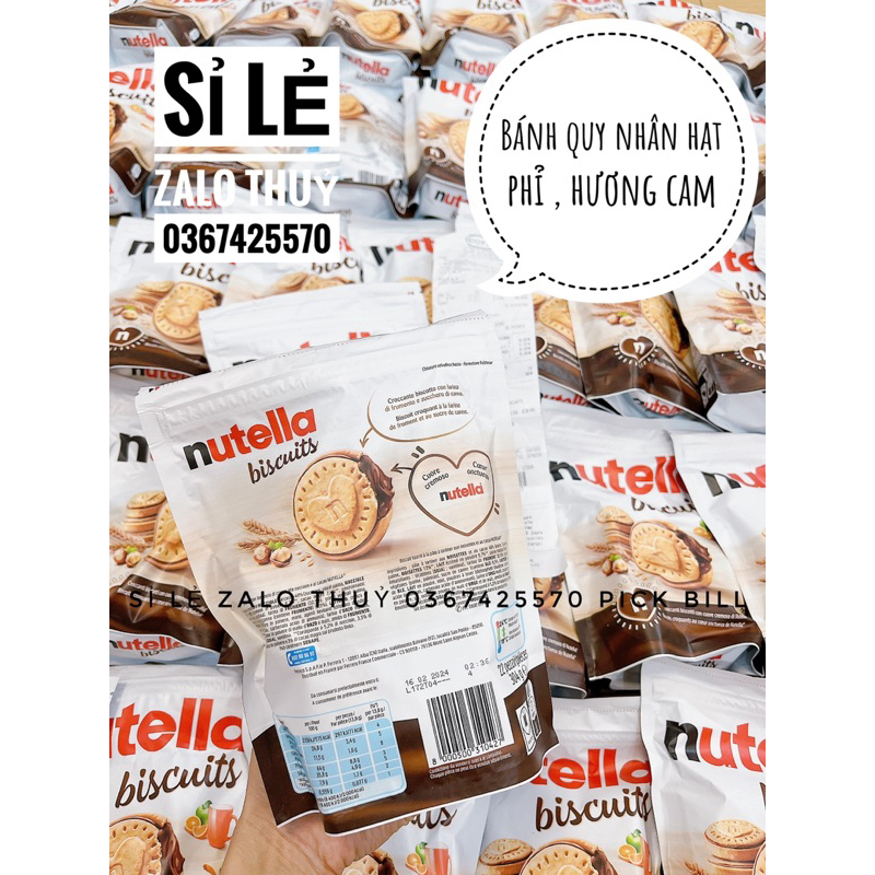 Bánh quy Nutella nhân hạt phỉ