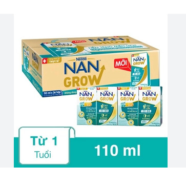 Thùng 24 hộp Sữa pha sẵn Nestlé Nan Grow 180ml - dành cho bé từ 1 tuổi