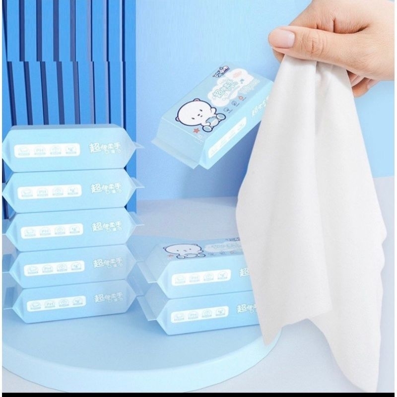 Khăn ướt Mini bỏ túi tiện lợi mẫu hoạt hình dễ thương