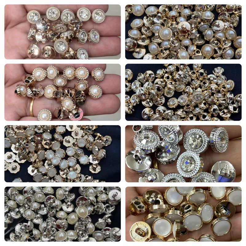 Sét 10 Nút áo kiểu  1.1cm - 1.3cm