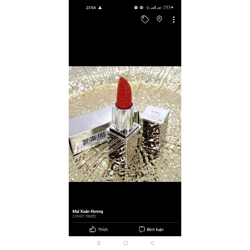 SON TOM FORD 05 MÀU ĐỎ CAM