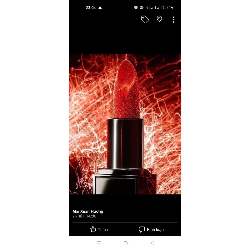 SON TOM FORD 05 MÀU ĐỎ CAM