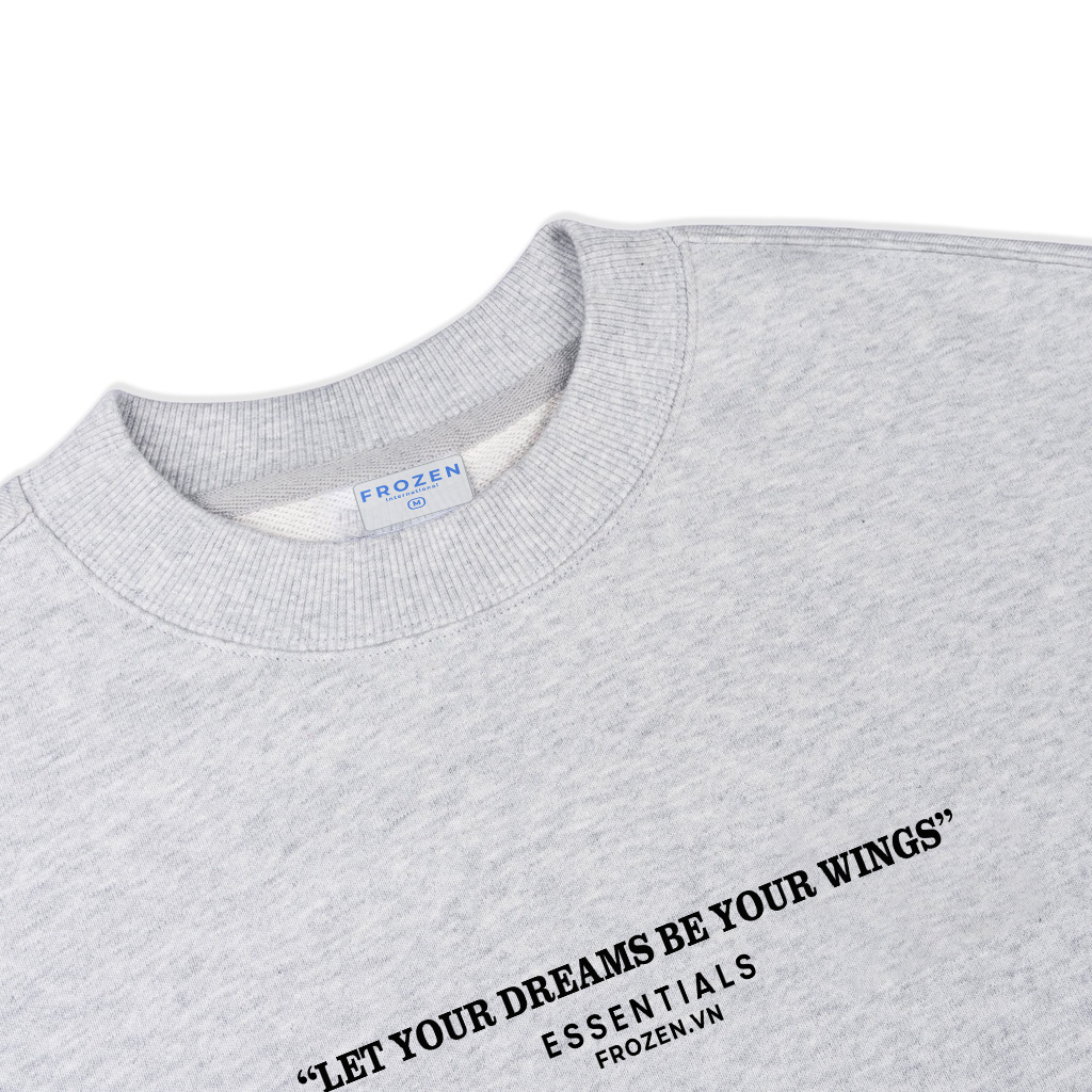 Áo Sweater Frozen Esential Nỉ Chân Cua lót lông Cotton 100% Unisex Local Brand