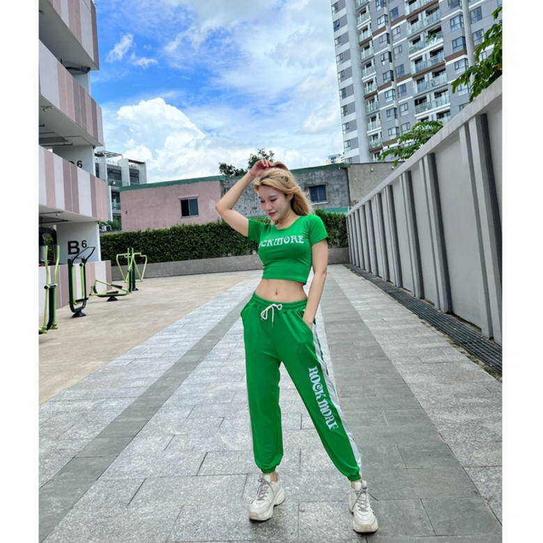 Bộ thể thao jonger chất thun lạnh co giãn 4 chiều tập thể thao , gym, yoga, erobic, zumba