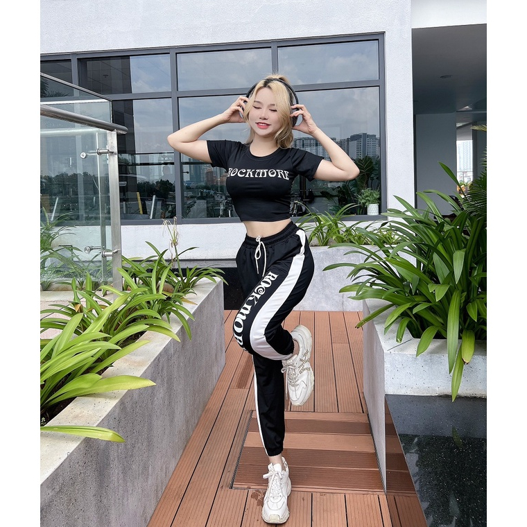 Bộ thể thao jonger chất thun lạnh co giãn 4 chiều tập thể thao , gym, yoga, erobic, zumba