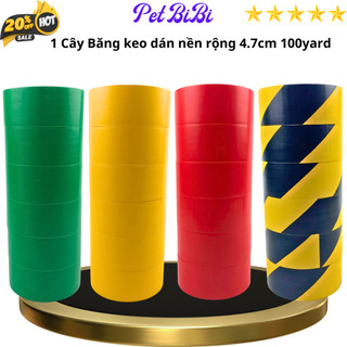 Băng keo dán nền nhiều màu, băng dính dán sàn rộng 4.7cm, dài 33 mét, 1 cây gồm 6 cuộn - Siêu Thị Băng Keo