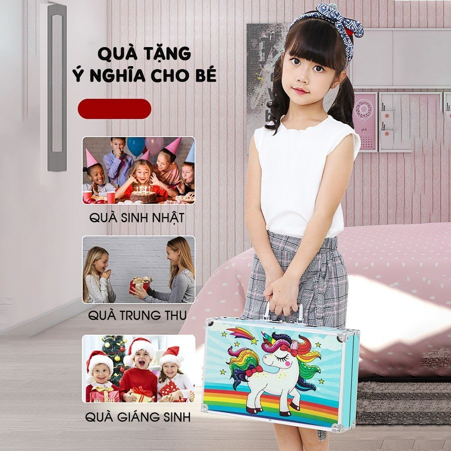Bút Màu Cho Bé Quà Sinh Nhật Cho Bé Gái Hộp Màu 150 Chi Tiết Quà Cho Bé Gái 12 Tuổi Màu Nước Màu Acrylic Màu Chì Màu Sáp