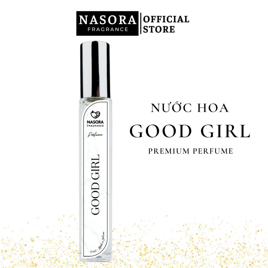 Tinh Dầu Nước Hoa Nữ NASORA Good Girl Premium Hương Thơm Ngọt Ngào, Thanh Thuần, Quyến Rũ, Chai Xịt 10ML