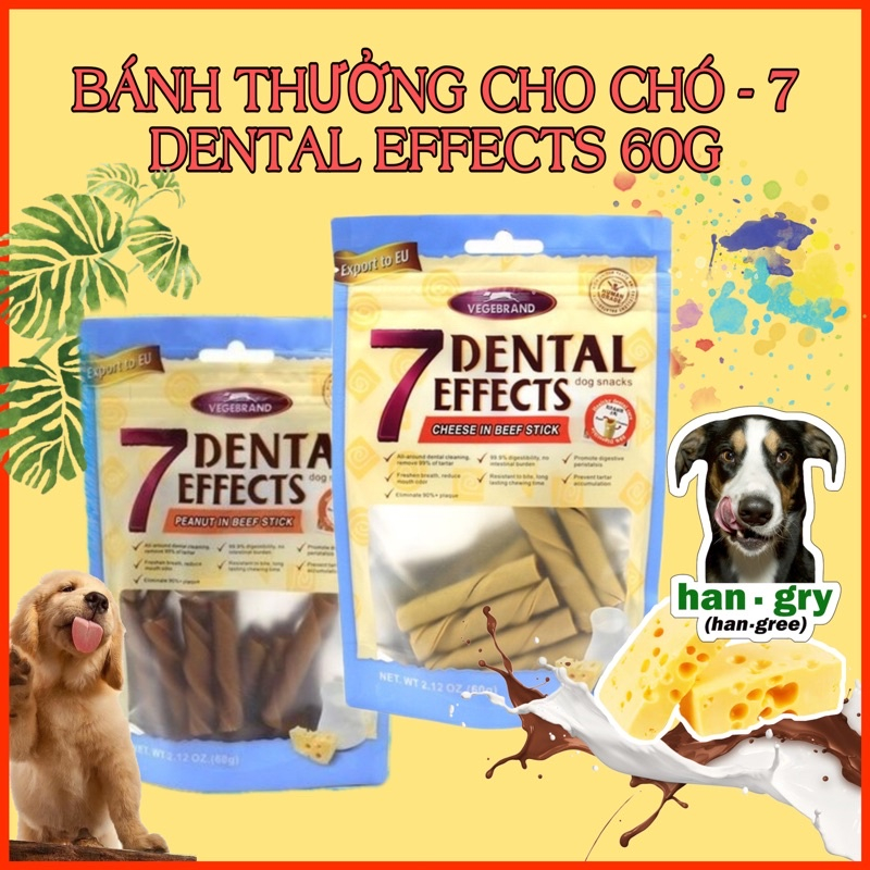 Xương gặm sạch răng dinh dưỡng cho chó mèo 7Dental Effects - Xương bánh gặm sạch răng miệng cho chó 