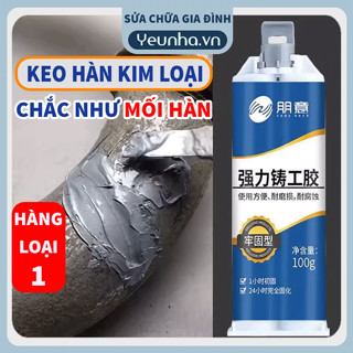 Hàng Loại 1 - Keo Dán Sắt, Hàn Dính Sắt Thép Kim Loại Siêu Cứng Chịu Nhiệt 200 Độ C Yêu Nhà VN