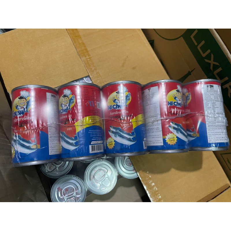 Lốc 10 hộp cá mồi Hi Chef Thái Lan 155g