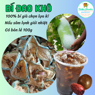 Bí đao sấy khô nấu nước mát, bí nhà trồng - 100g