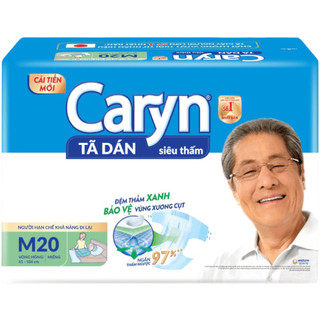 Bỉm caryn 20 miếng tã dán size xl