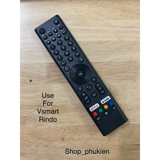 Remote điều khiển tivi led Rindo Smart + tặng kèm pin