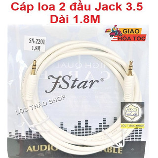 Cáp loa 2 đầu 3.5 mm Chiều dài 1.8M Jstar Honjianda cao cấp lõi đồng