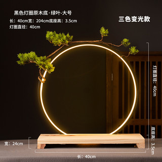 Đèn led hình tròn trang trí đặt tượng, thác trầm hương chảy ngược và tăng giảm được độ sáng
