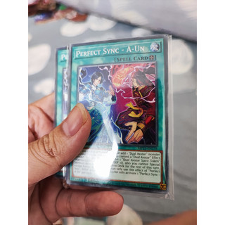 1 lá thẻ bài perfect sync - a-un - mp23-en276 - common 1st edition