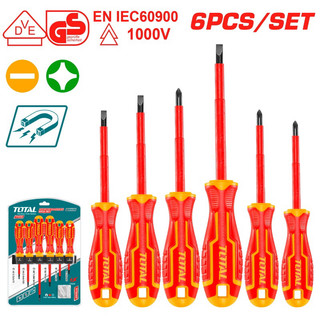 (KKT) Bộ 6 tua vít cách điện 1000V TOTAL THTIS566