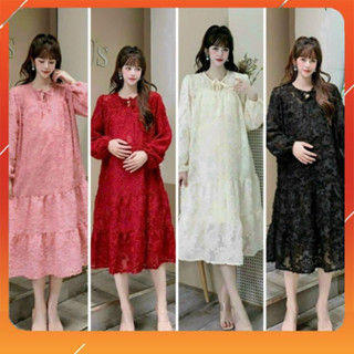   FREE SHIP-HÀNG CHÍNH HÃNG  VÁY BẦU SUÔNG A  ẢNH THẬT TỰ CHỤP   ĐẦM BẦU THU ĐÔNG 