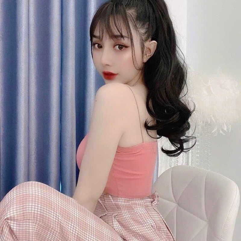 Áo croptop 2 dây thời trang mùa hè siêu xinh