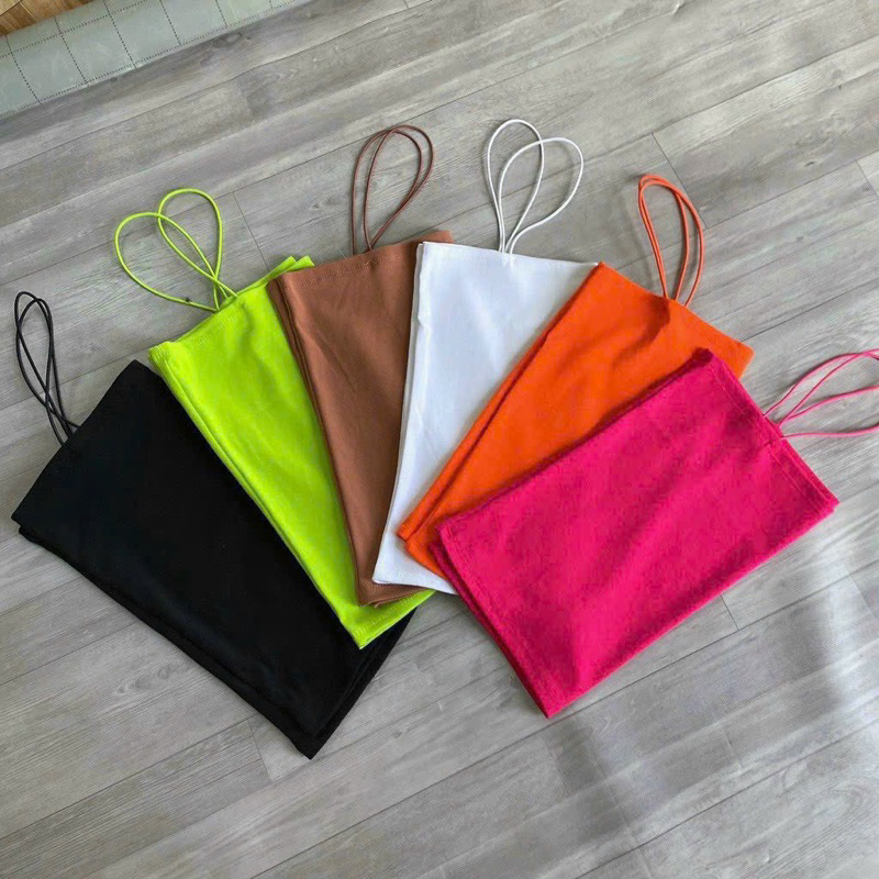 Áo croptop 2 dây thời trang mùa hè siêu xinh
