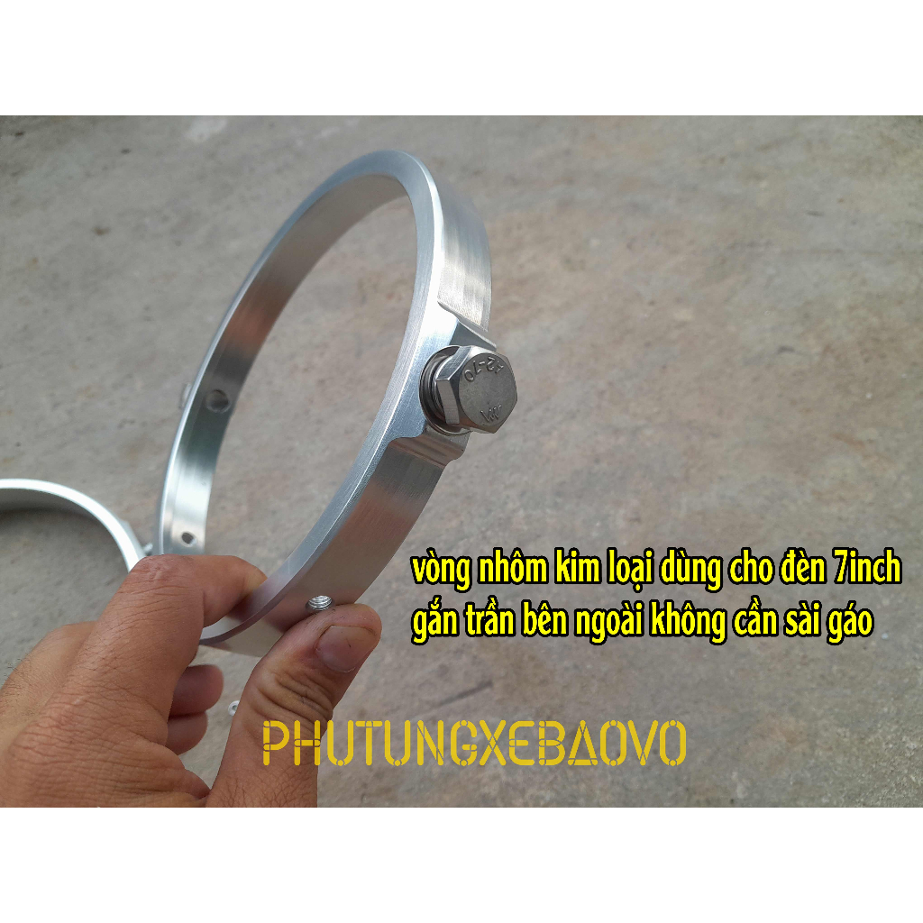 Đèn pha LED 7inch thích hợp gắn vào gáo đèn hoặc độ chế