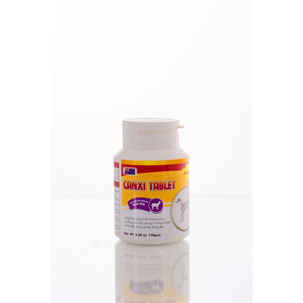 Canxi cho chó mèo, Canxi Tablet Nano bổ sung canxi, vitamin, dưỡng chất cho chó mèo, vị sữa, Dr.Case